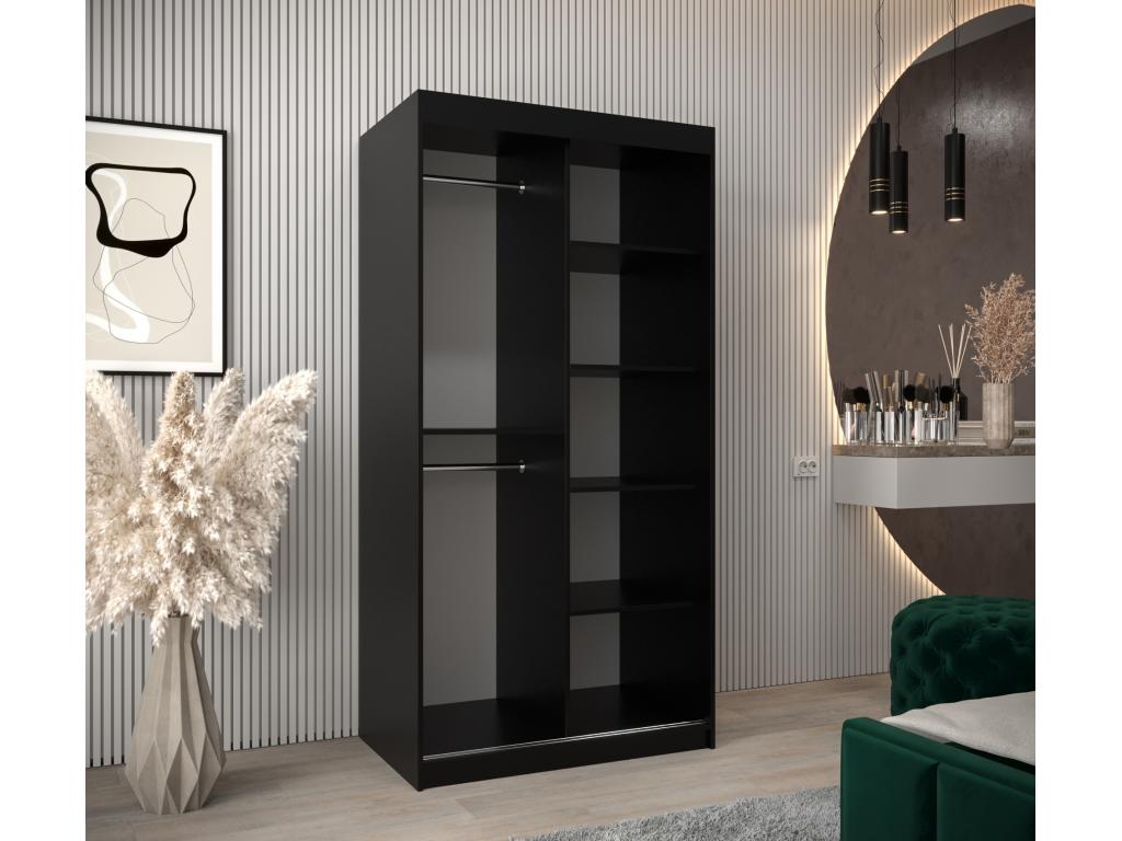 Armoire noire, 100 x 62 x 200 cm