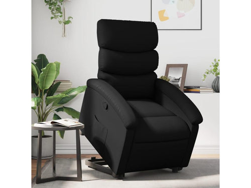 Fauteuil d'appoint en similicuir noir