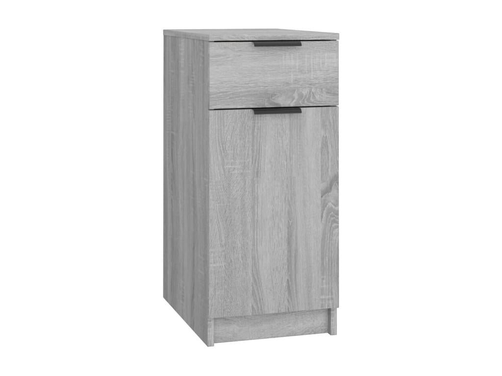 Armoire en bois d'ingénierie gris, 33,5 x 50 x 75 cm