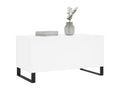 Table basse en bois d'ingénierie blanc, 90 x 44,5 x 45 cm