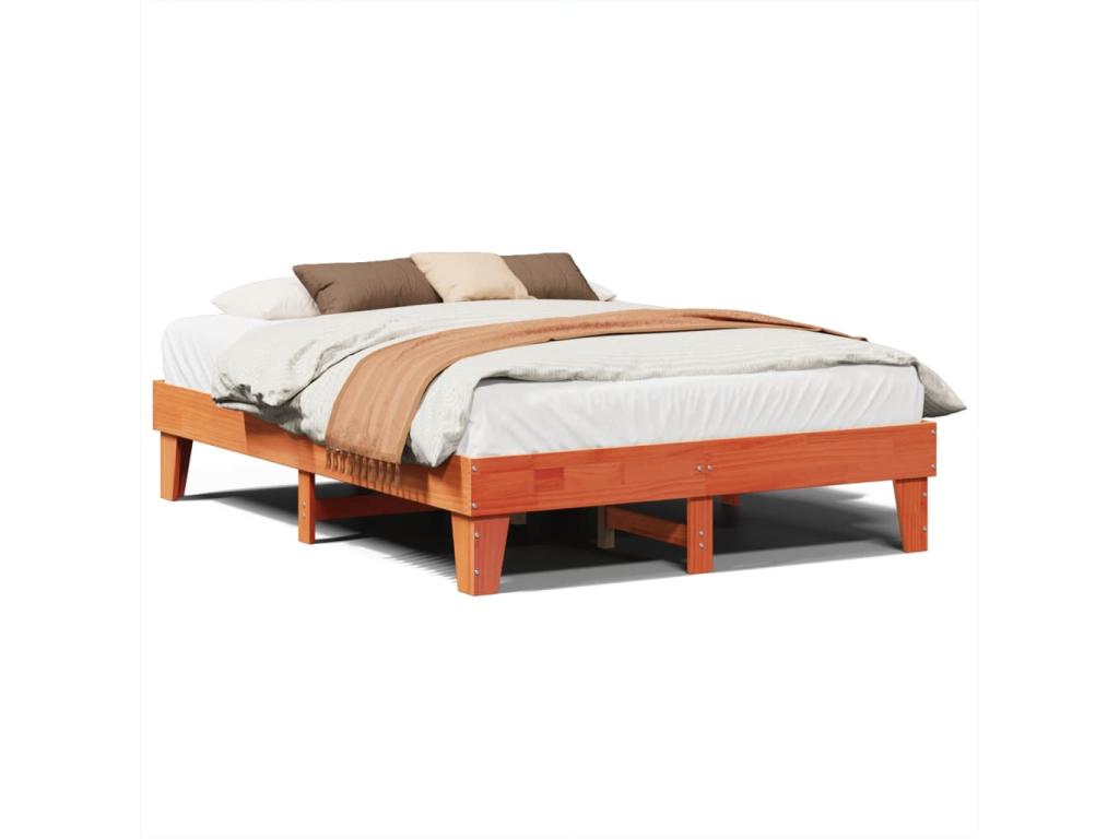 Matelas en bois de pin brun, 160 x 200 cm