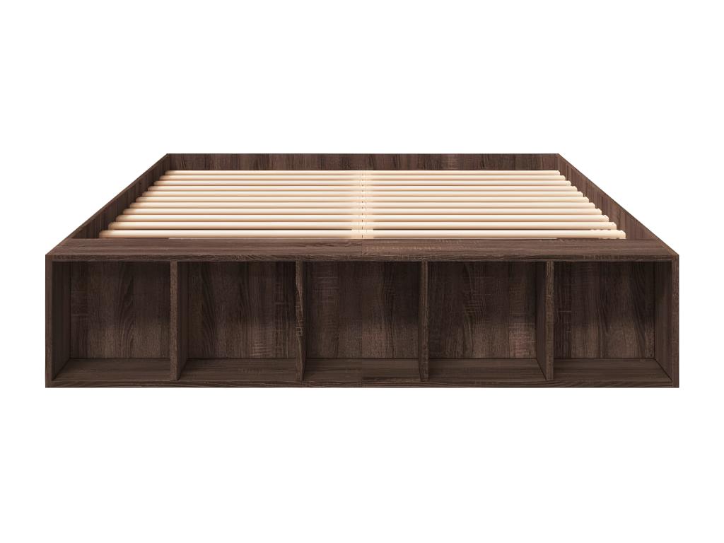 Matelas en bois de chêne brun, 150 x 200 cm