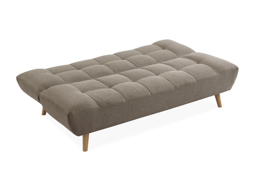 Canapé-lit en tissu beige