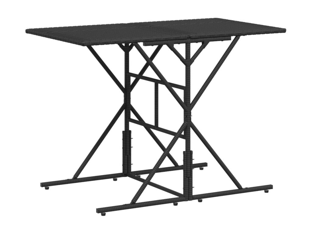 Mobilier de maison en résine tressée noire - dlz1766459214260