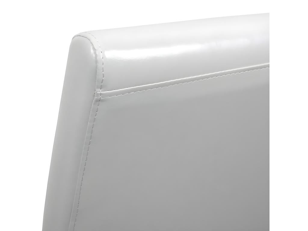 Fauteuil en cuir blanc