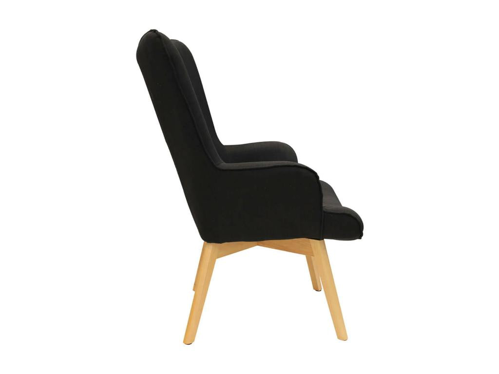 Fauteuil d'appoint noir - dlz1766459919319
