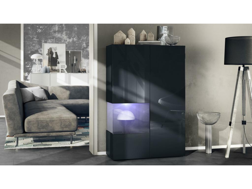 Meuble noir pour la maison, 91,5 x 136,5 x 37 cm