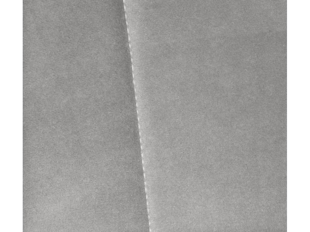 Lit en velours gris, 135 x 50 cm