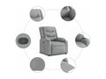 Fauteuil d'appoint en tissu gris - dlz1766459848374