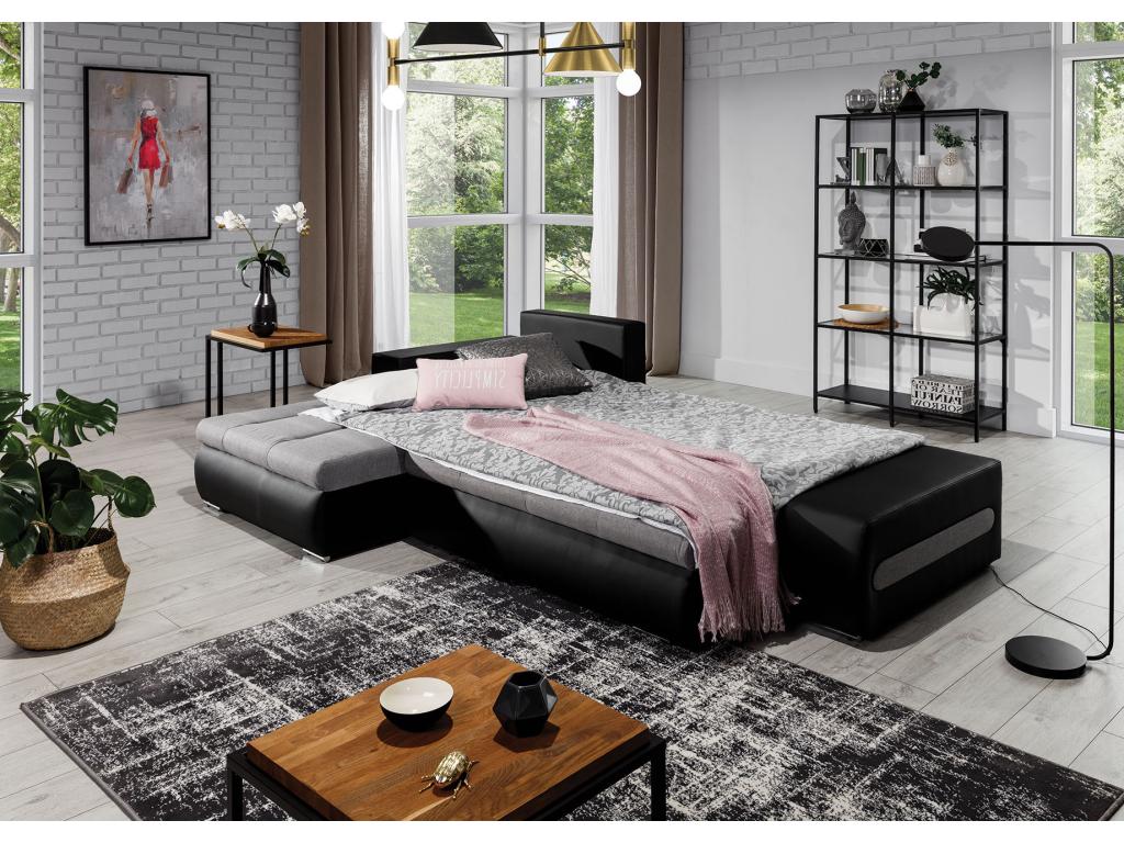 Canapé-lit en tissu beige - dlz1766459819769