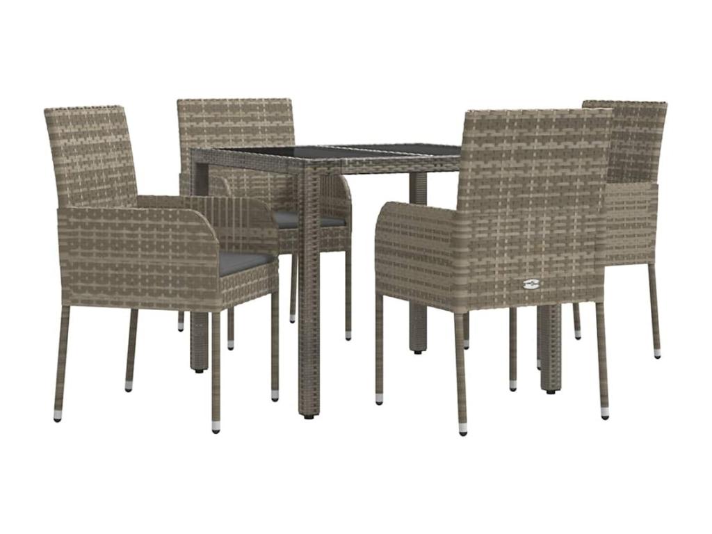 Meubles de maison en résine tressée grise