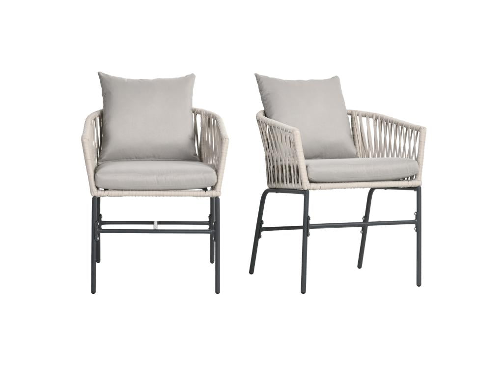 Fauteuil d'appoint en métal gris