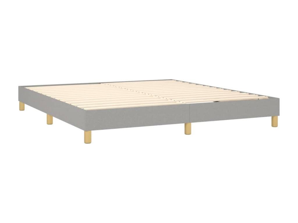 Matelas en tissu gris, 160 x 200 cm