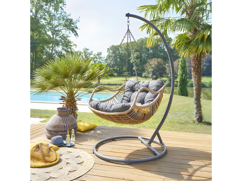 Fauteuil d'appoint gris