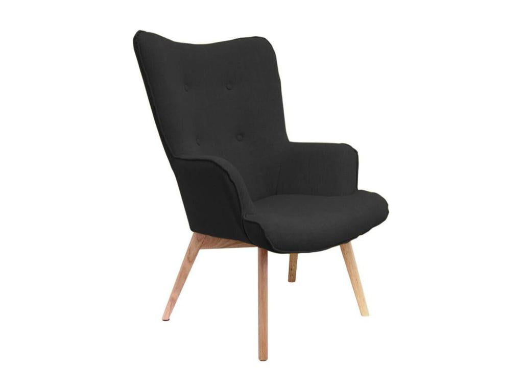 Fauteuil d'appoint noir - dlz1766459919319