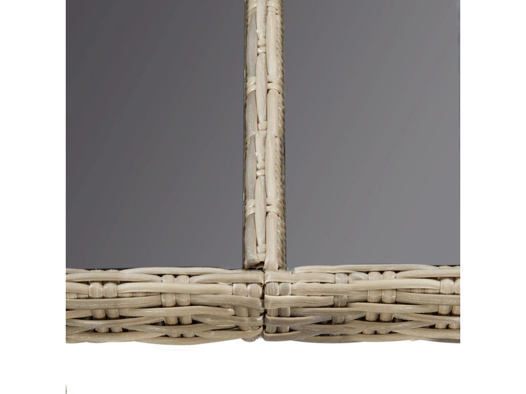 Table de salle à manger en verre brun, 200 x 100 x 74 cm