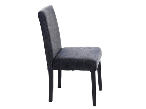 Chaise en tissu anthracite