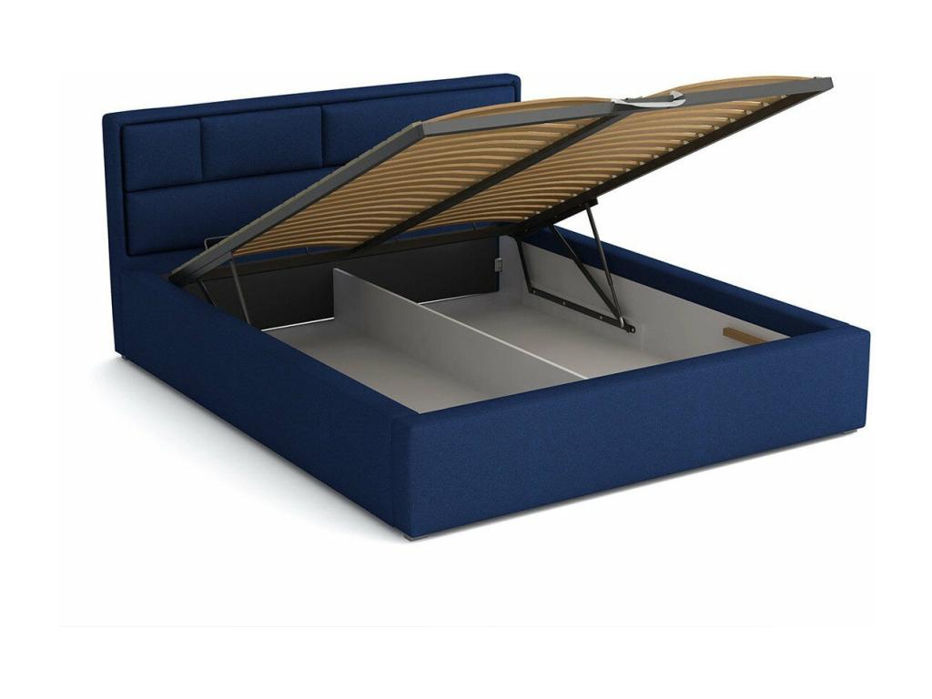 Lit bleu, 200 x 223 x 93 cm