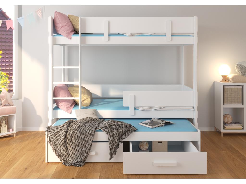 Lit gris, 90 x 200 cm