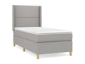 Matelas en tissu gris, 90 x 200 cm