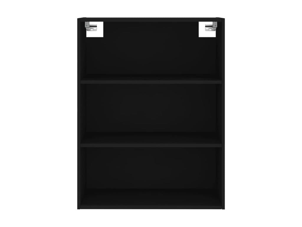 Buffet en bois d'ingénierie noir, 69,5 x 34 x 180 cm