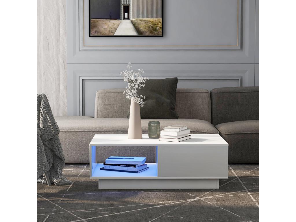 Table basse blanche
