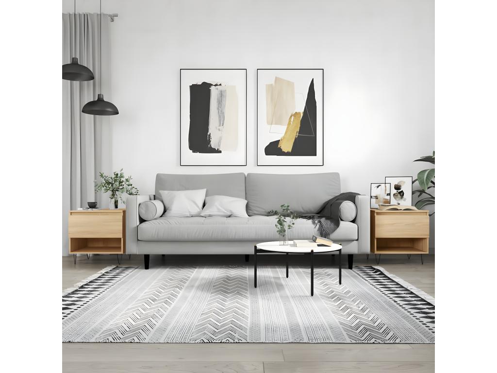 Meubles de maison en bois d'ingénierie brun, 50 x 46 x 50 cm