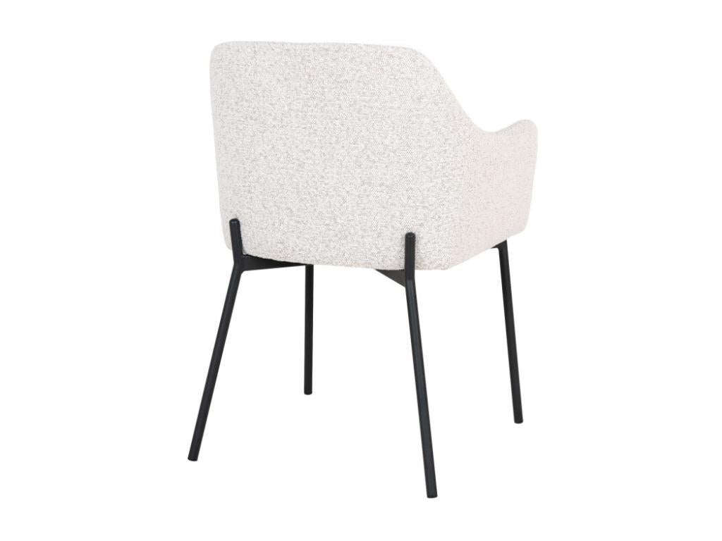 Fauteuil d'appoint en tissu bouclé beige