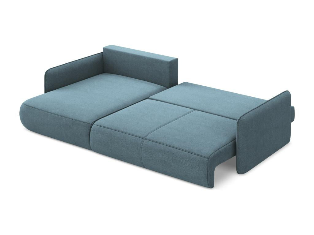 Canapé-lit en tissu bleu