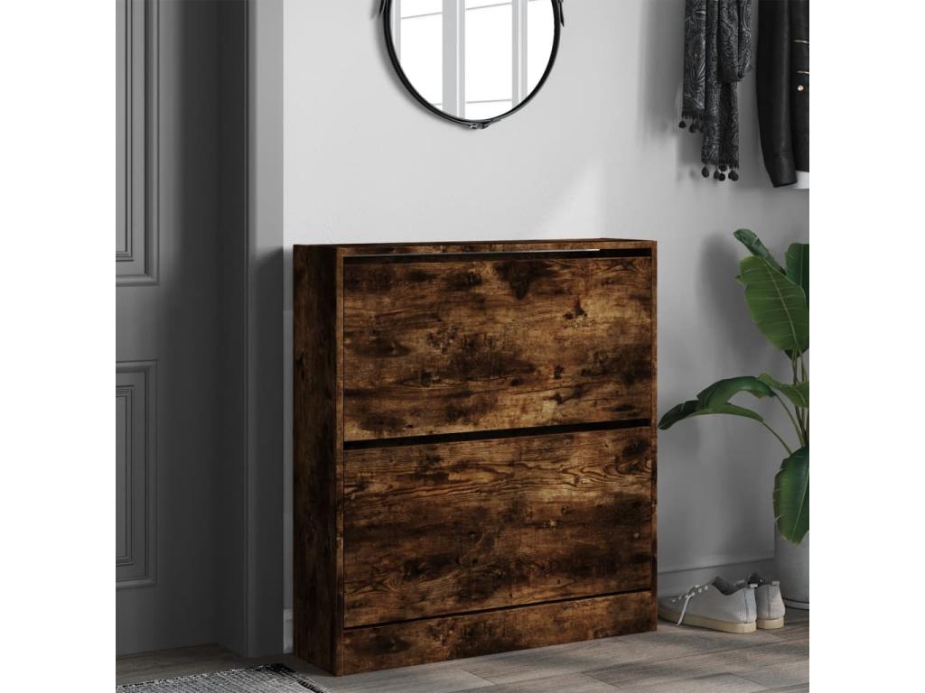 Armoire en chêne brun, 80 x 21 x 87,5 cm