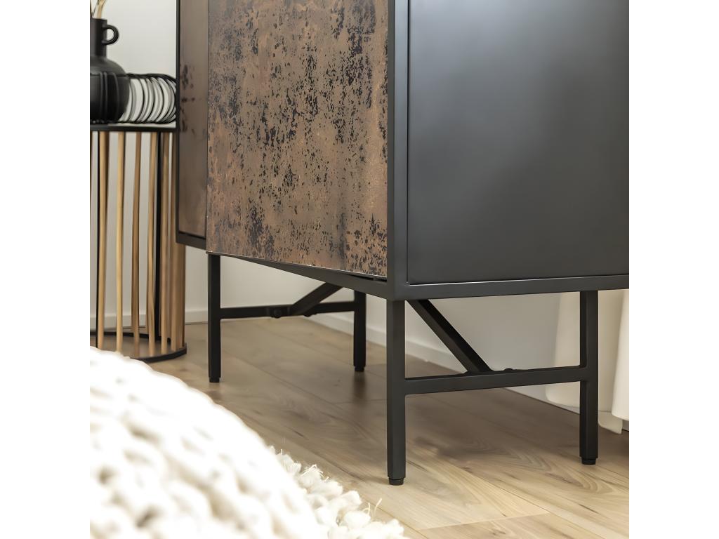 Buffet en métal noir