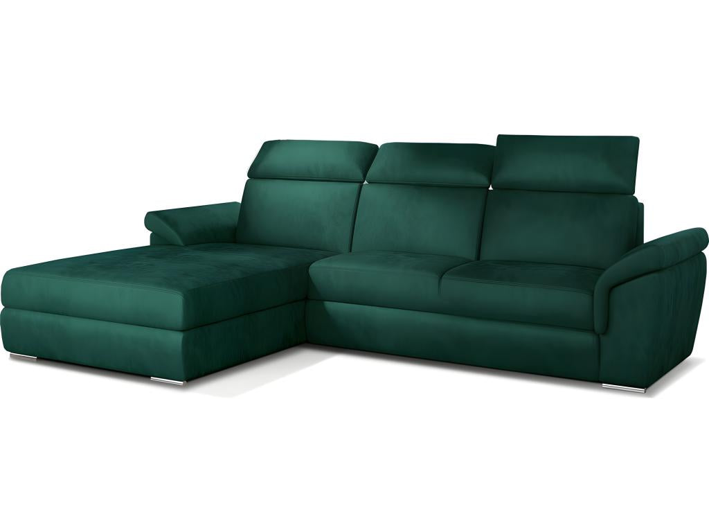 Canapé-lit en velours vert