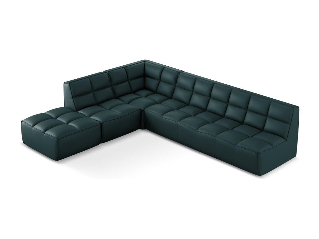 Canapé en cuir bleu