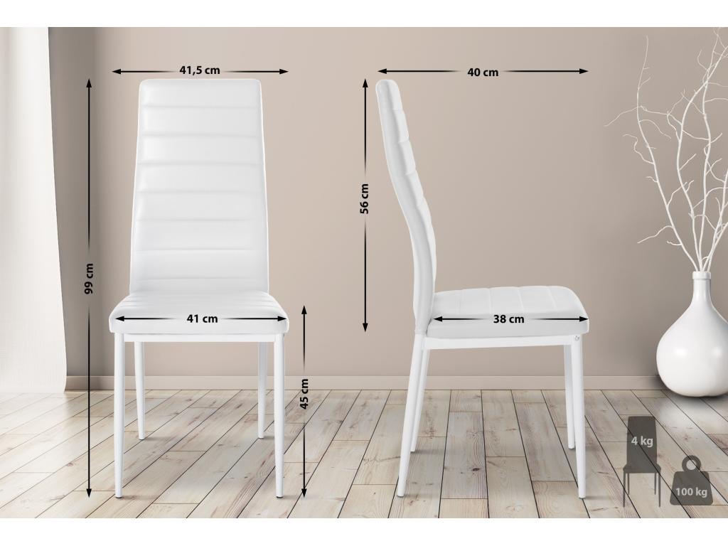 Fauteuil en cuir blanc - dlz1766459520993