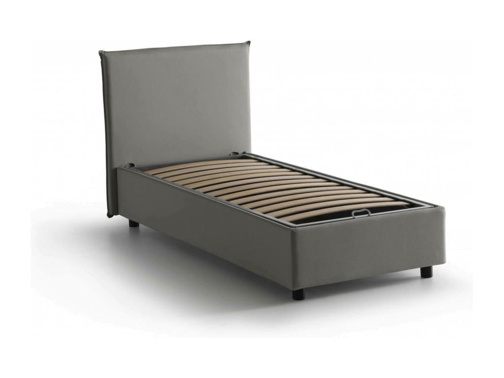 Matelas en tissu gris, 80 x 190 cm