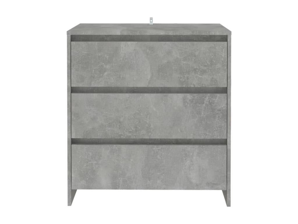 Buffet en bois d'ingénierie gris, 70 x 41 x 75 cm