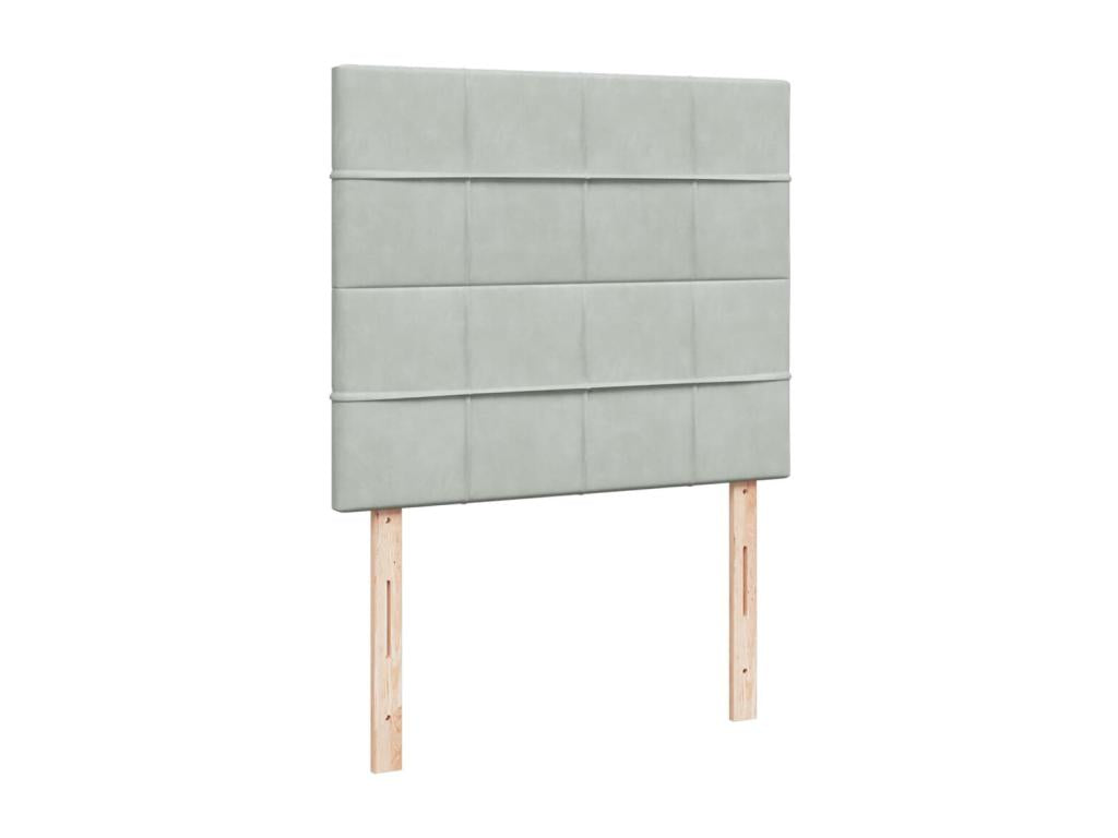 Matelas en velours gris, 120 x 200 cm