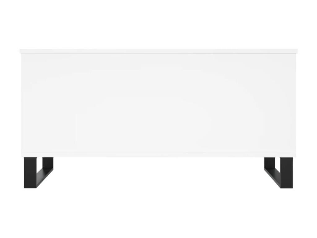 Table basse en bois d'ingénierie blanc, 90 x 44,5 x 45 cm