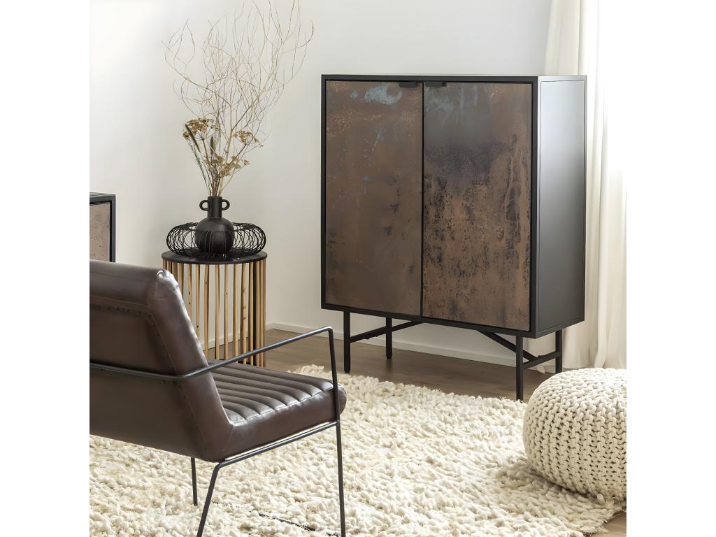 Buffet en métal noir