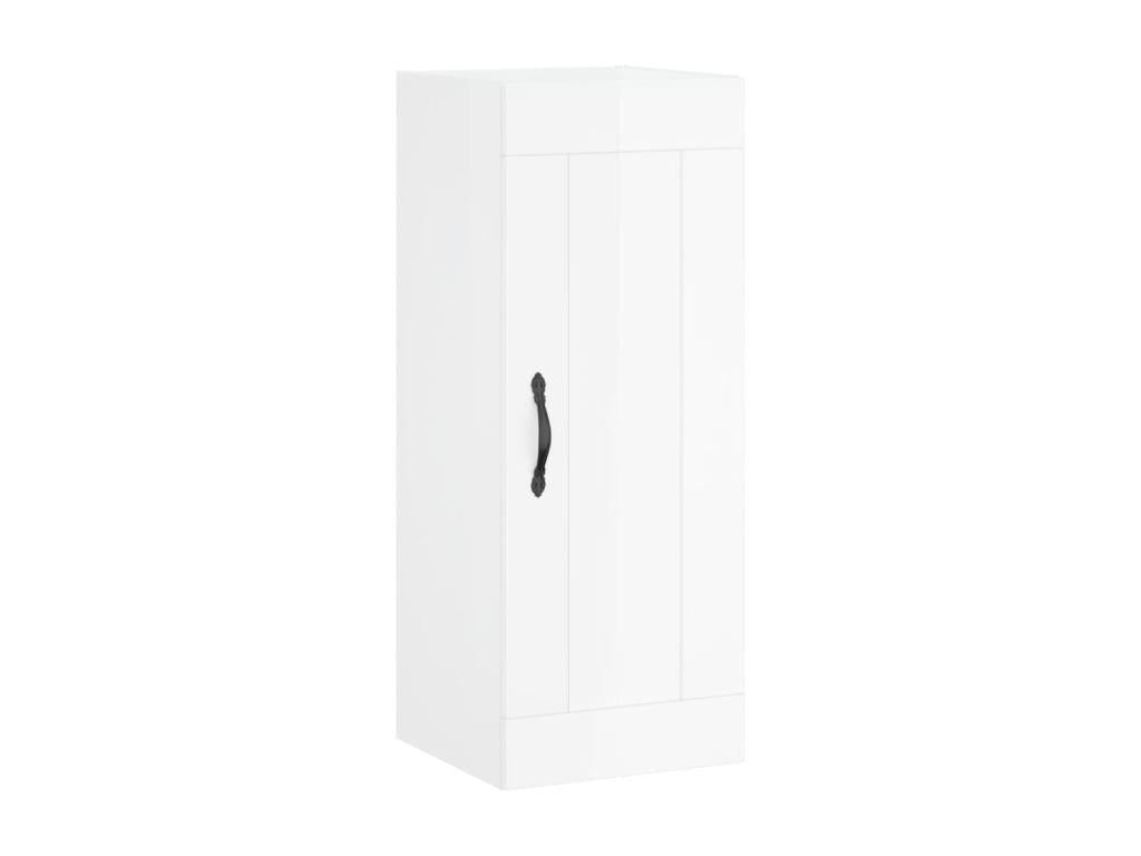 Buffet en bois d'ingénierie blanc, 34,5 x 34 x 180 cm - dlz1766459894055