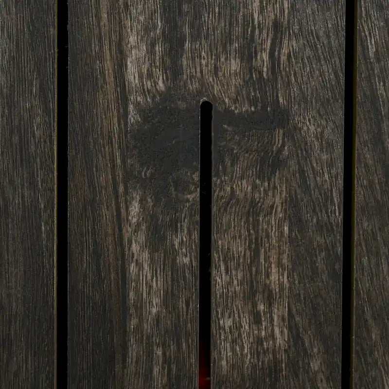 Buffet industriel HOMCOM avec porte coulissante de style grange et casier à vin 6 bouteilles.