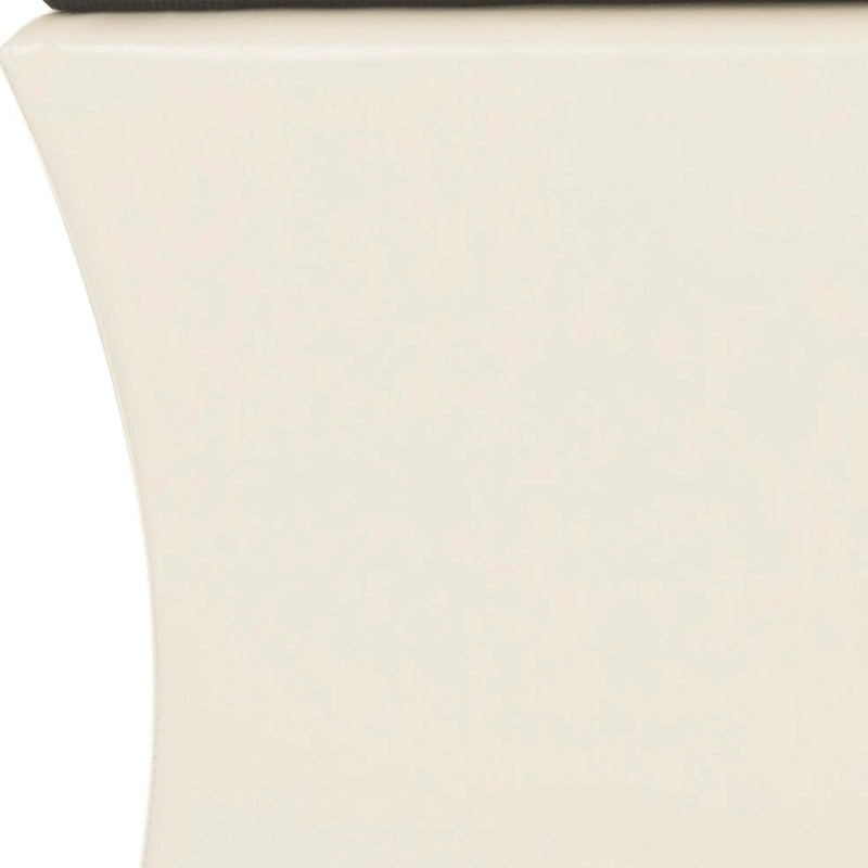 Banc de rangement SAFAVIEH Gigi en lin crème - 91,4 cm L x 48,3 cm P x 53,3 cm H