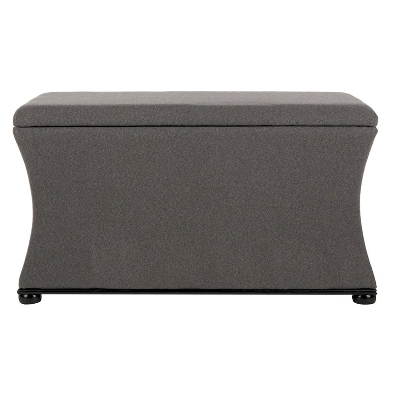 Banc de rangement SAFAVIEH Gigi en lin crème - 91,4 cm L x 48,3 cm P x 53,3 cm H