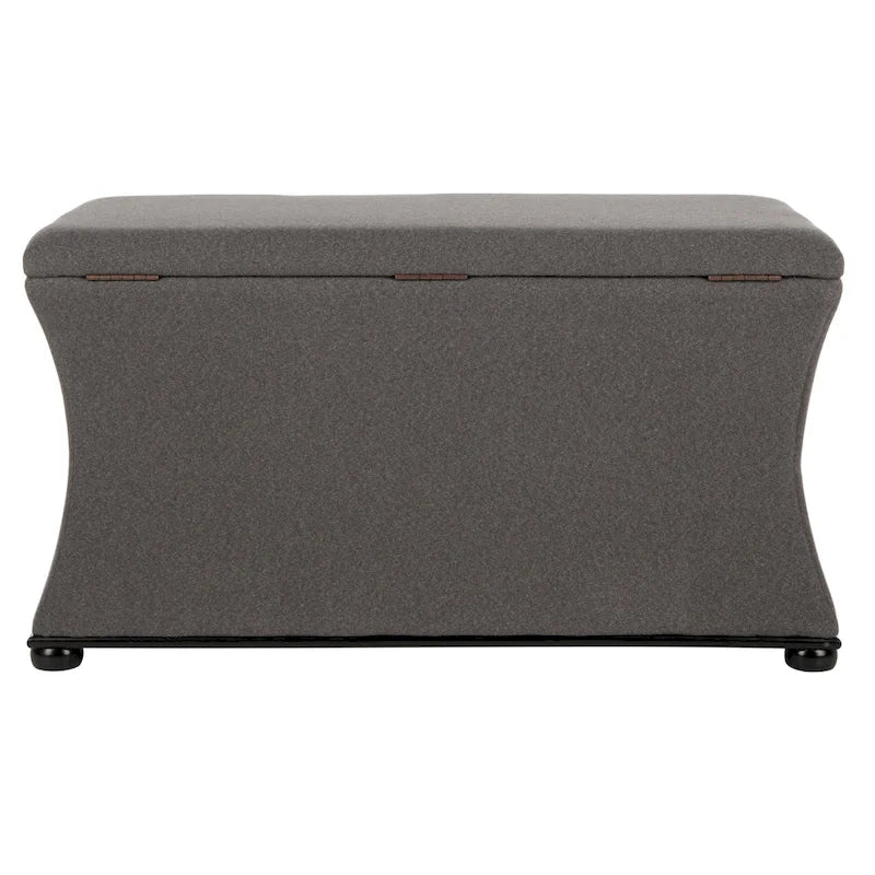 Banc de rangement SAFAVIEH Gigi en lin crème - 91,4 cm L x 48,3 cm P x 53,3 cm H