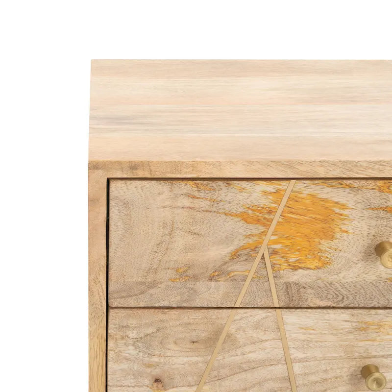 Banc moderne SAFAVIEH Tempie à 2 tiroirs avec assise rembourrée - 109 cm L x 38 cm P x 53 cm H