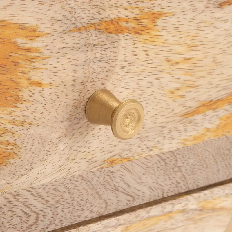 Banc moderne SAFAVIEH Tempie à 2 tiroirs avec assise rembourrée - 109 cm L x 38 cm P x 53 cm H