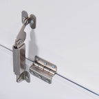 Armoire de rangement d'entrée à couvercle relevable avec charnières de sécurité