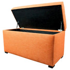 Banc coffre de rangement MJL Furniture Angela à 8 boutons capitonnés