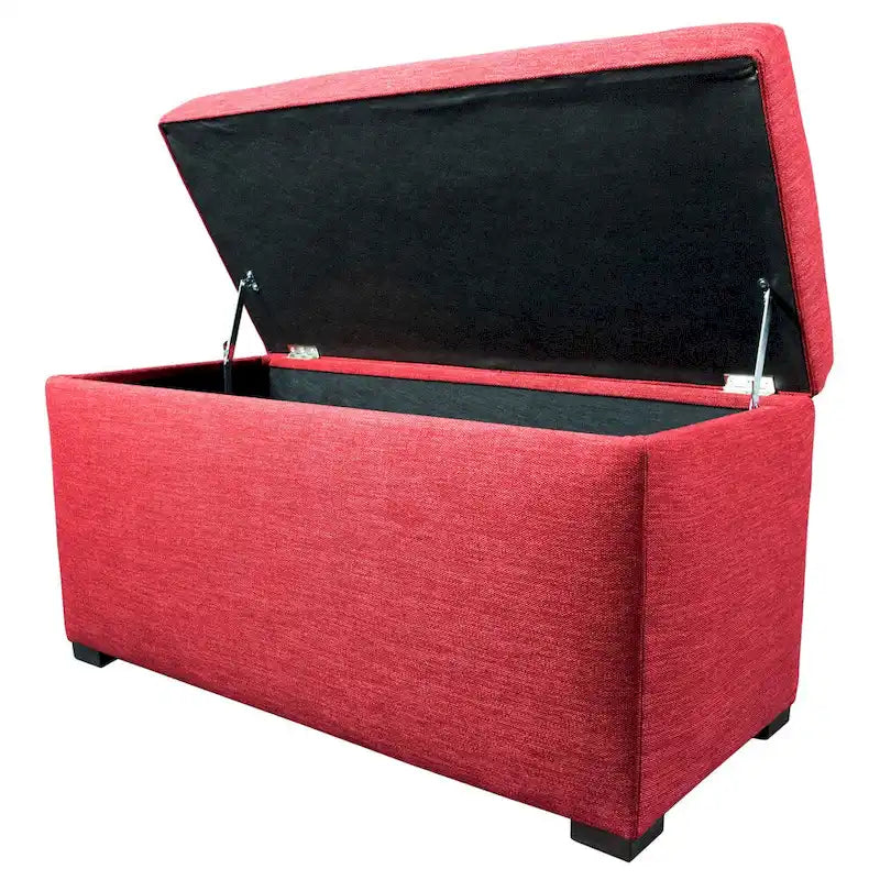 Banc coffre de rangement MJL Furniture Angela à 8 boutons capitonnés