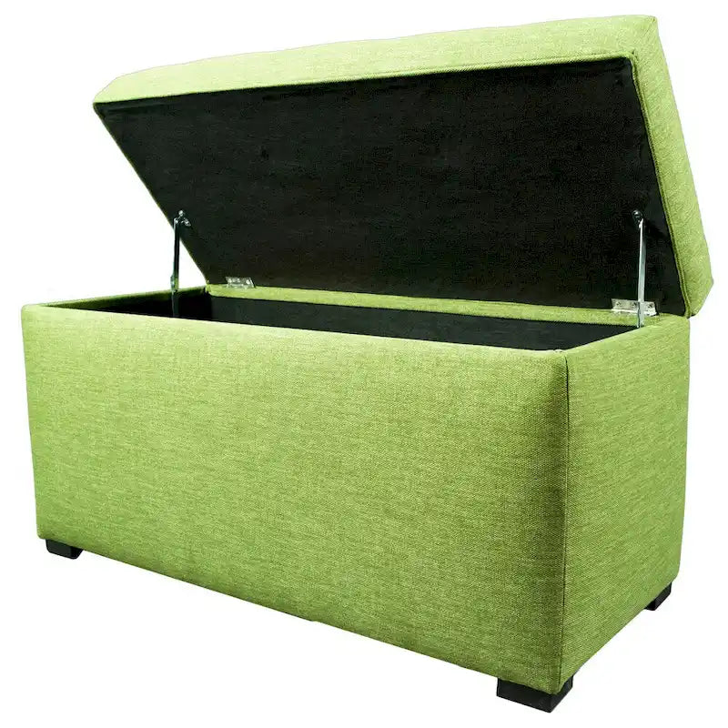 Banc coffre de rangement MJL Furniture Angela à 8 boutons capitonnés